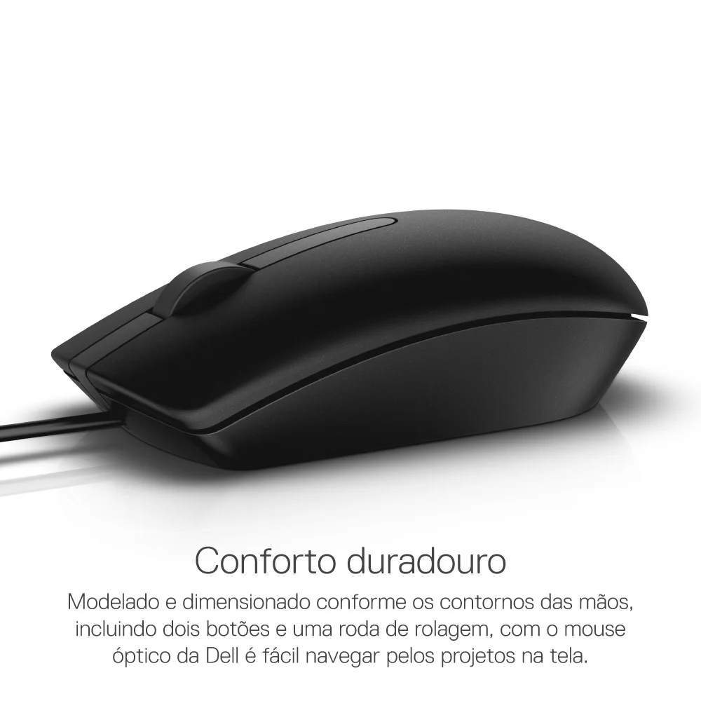 Imagem 3 de 5 do produto Mouse Óptico Dell Ms116 Preto