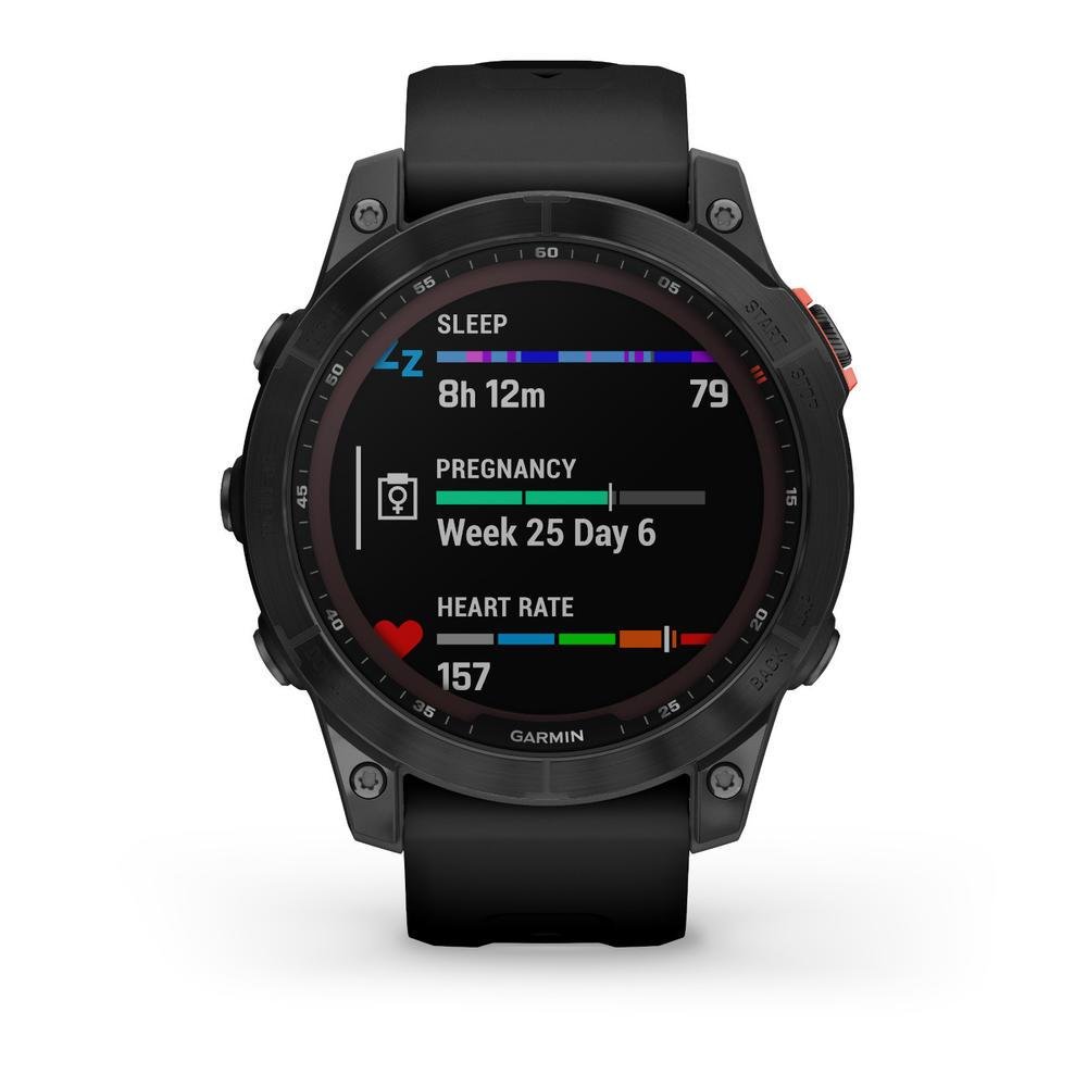 Smartwatch Gps Garmin Fênix 7 Solar Cinza 47mm Touch Hrm Oxi