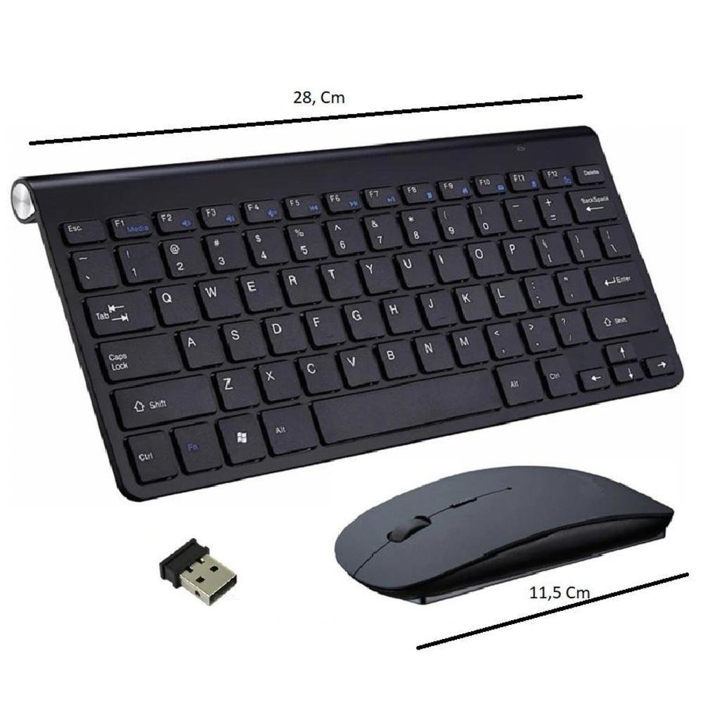 Imagem 2 de 2 do produto Teclado e Mouse Sem Fio, H maston, Respingo líquido, Preto