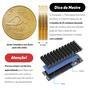 Dissipador Ctech Para SSD M2 NVME, NGFF, 2280mm, 6mm, Alumínio, Thermalpad, PC, Notebook e PS5, Preto