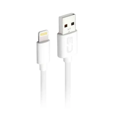 Cabo Usb X Lightning 1m 2a Cb-l10wh Branco C3plus C3Tech
