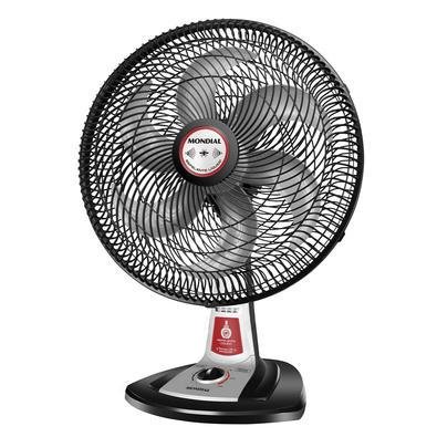 Ventilador De Mesa Mondial Turbo Tech Repelente Líquido Vt-rp-03 Vent, 40cm, Turbo, 220v, Preto, Prata