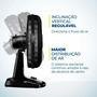 Ventilador De Mesa Mondial Turbo, 8 Pás, 40 Cm, Vtx-40-8p-cr, 127v, Preto/Prata