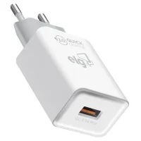 Carregador De Parede Usb Universal, 1 Porta Usb-a Quick Charge 3.0 18w, Carga Rápida, Branco, Wc1s-qc3, Elg
