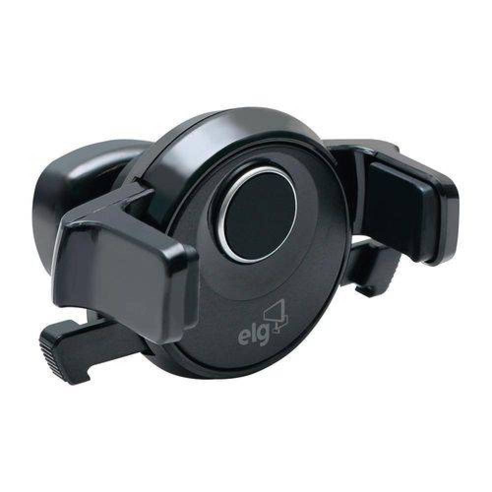 Suporte Veicular Tipo Garra, Encaixe Saída De Ar, Ajuste De Inclinação E Rotação, Trava Automática, Preto, Ch357a, Elg