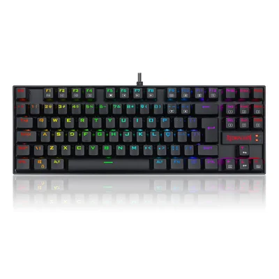 Teclado Magnético Gamer Redragon Kumara Pro, RGB, Preto, Switch Azul - K552