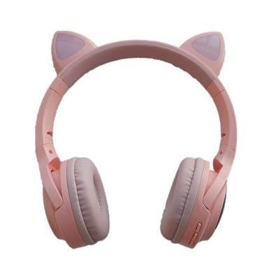 Fone De Ouvido Bluetooth Orelha Gatinho Infantil Led Sem Fio - Cem  Tecnologias