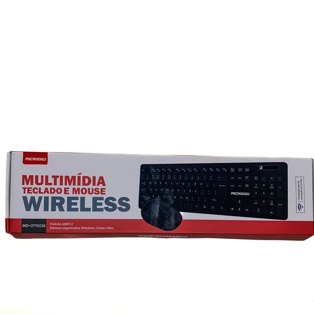 Imagem 2 de 3 do produto Kit Teclado E Mouse Wireless - Md-277gcm