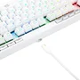 Teclado Mecânico Gamer Redragon Magic-Wand Pro RGB, Switch Vermelho, ABNT2, Branco - K587w-RGB