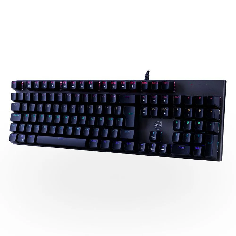 Teclado Mecânico Gamer Dazz 3x PRO V2 ABNT2 KaBuM