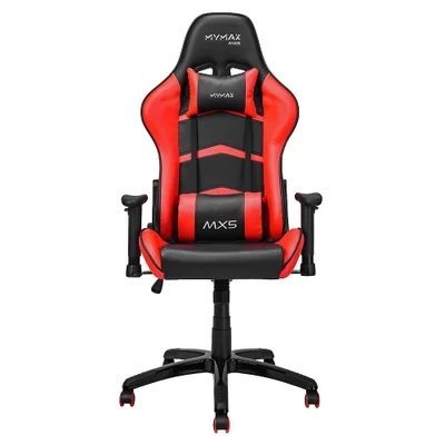 Cadeira Gamer Mymax Mx5, Até 150 Kg, Giratória, Preta e Vermelha