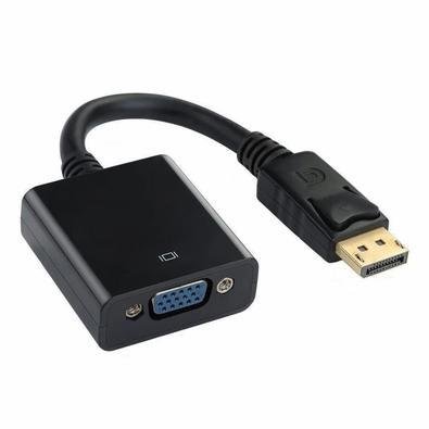 Cabo Adaptador Conversor Displayport Macho Para VGA Fêmea Ctech, Preto