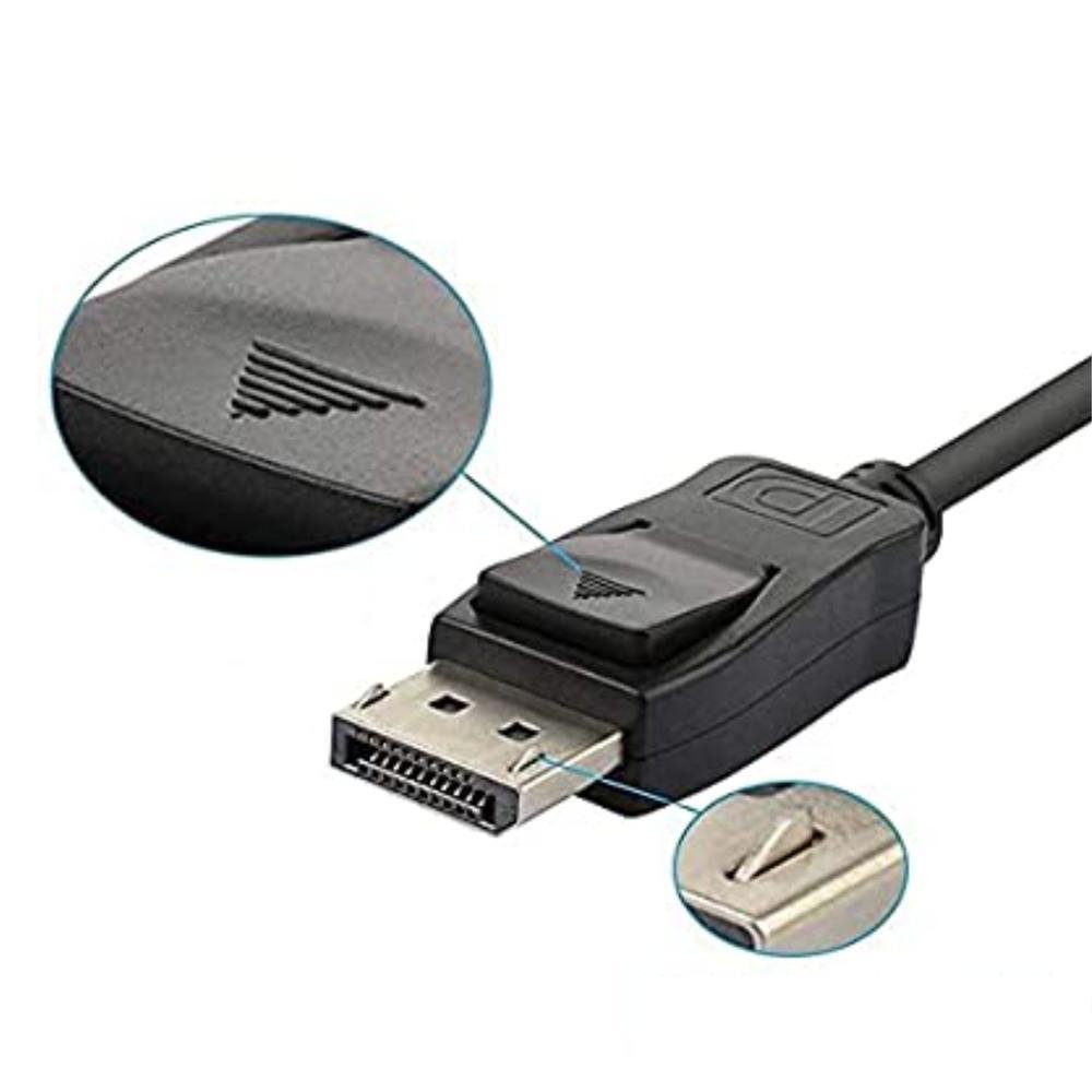 Imagem 2 de 5 do produto Cabo Adaptador Conversor Displayport Macho Para VGA Fêmea Ctech, Preto