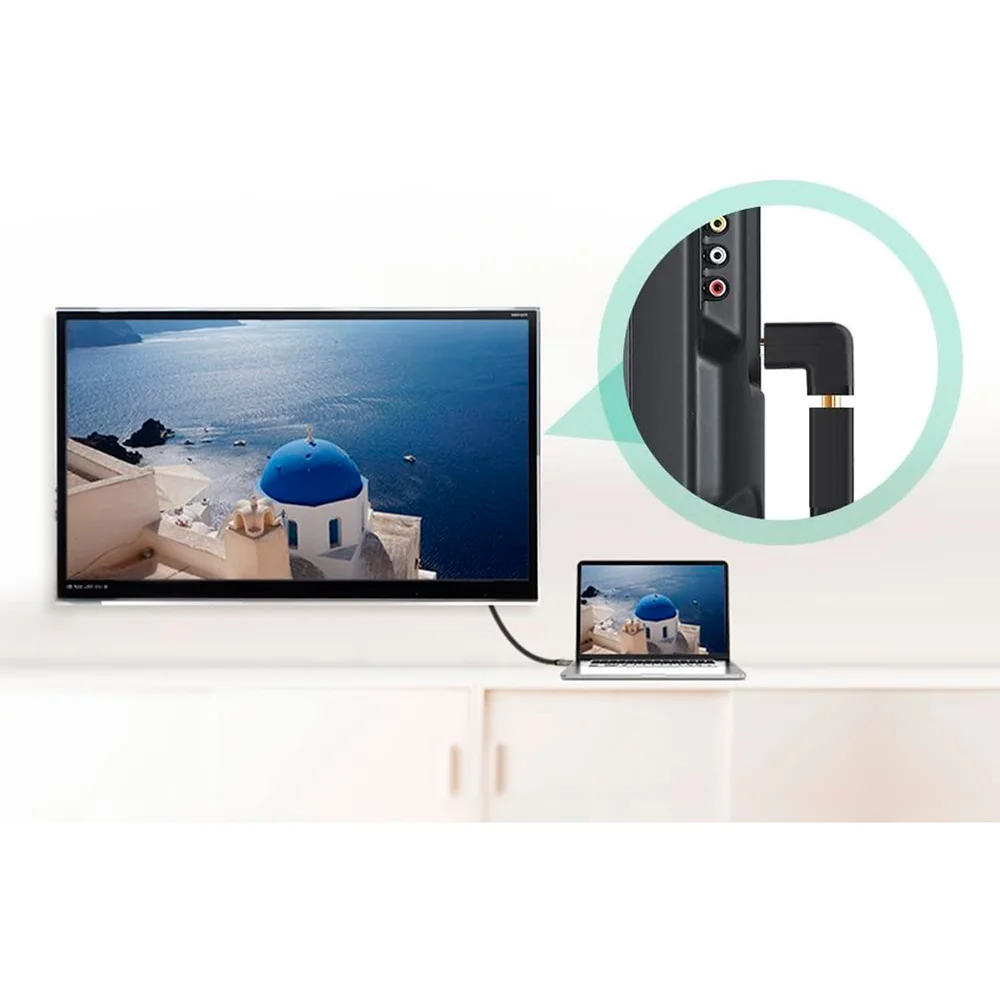 Imagem 3 de 5 do produto Ugreen Adaptador Conector 90 Hdmi 90º Down Baixo