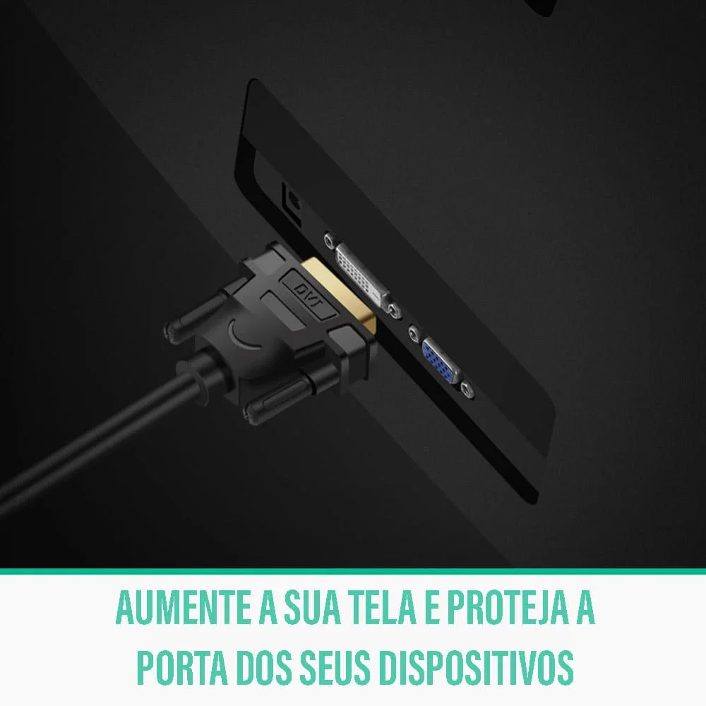 Imagem 5 de 5 do produto Adaptador Cabo HDMI Fêmea P/ DVI D 24+1 Macho Ugreen