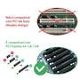 Adaptador Placa Conector Conversor P/ SSD M2 Nvme Pci-e Pci Express 4.0 + Dissipador Em Alumínio Cor: Dourado