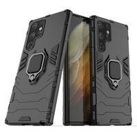 Capa Case Capinha Samsung S22 Ultra - 4em1 Protetora Anti Impacto Queda Armor Militar Protetora Anel De Dedo E Base.