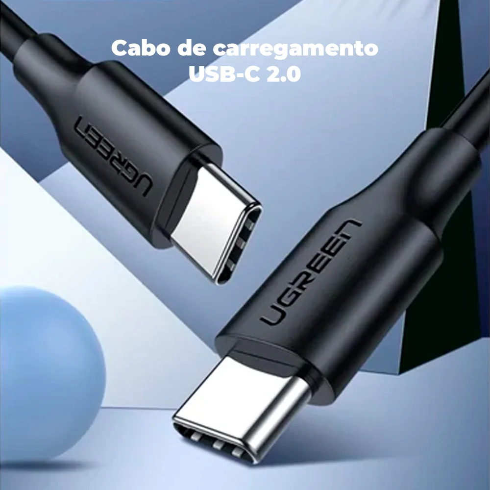 Imagem 3 de 5 do produto Ugreen Cabo Usb C Macho Carregador Celular 60w Premium 2m