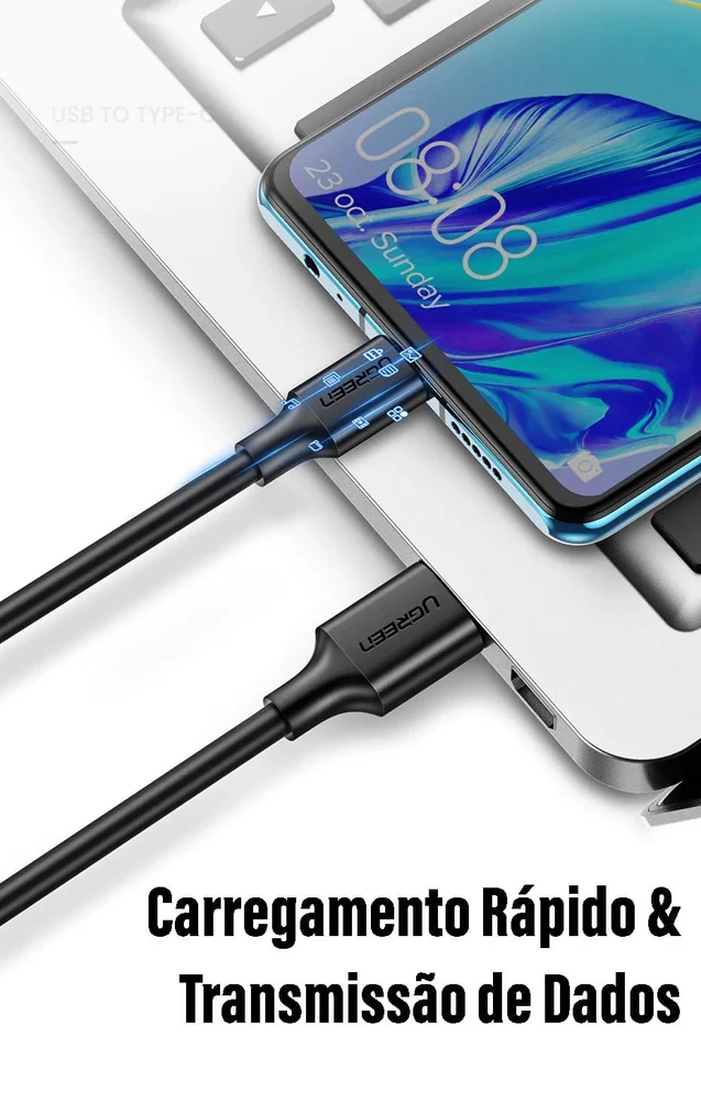 Imagem 4 de 5 do produto Ugreen Cabo Celular Tablet Usb C Macho 3.0 Usb A 5gbps 1.5m