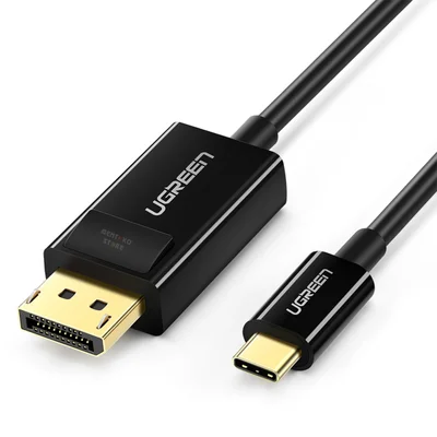 Cabo De Dados Ugreen Usb C P/displayport Macho 1.5m Preto