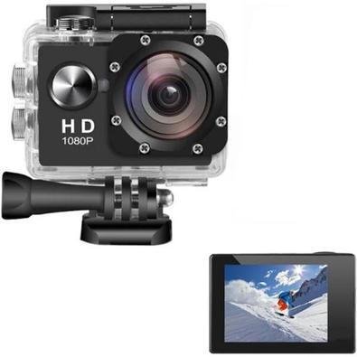 Kit Câmera Filmadora Action Sports Cam 1080p + Acessórios