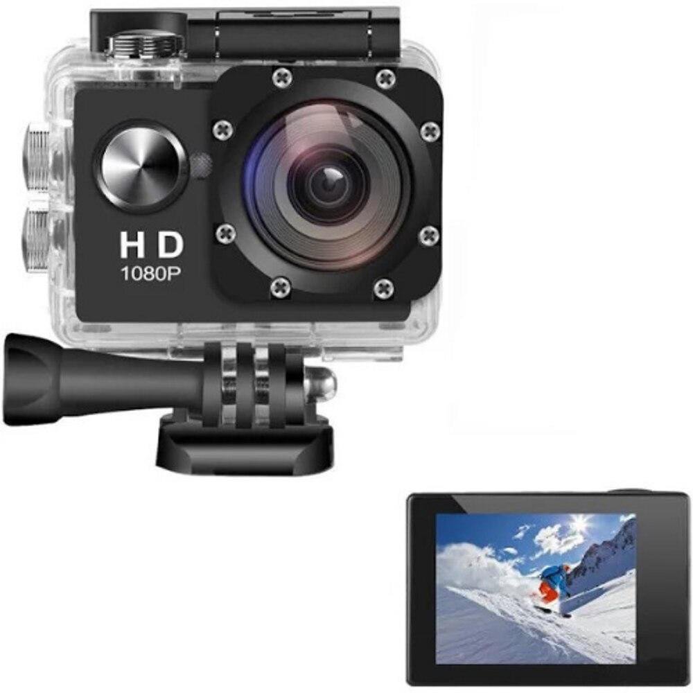 Câmera Filmadora Action Sports Cam 1080p + Acessórios Câmera Filmadora Action Sports Cam 1080p + Acessórios