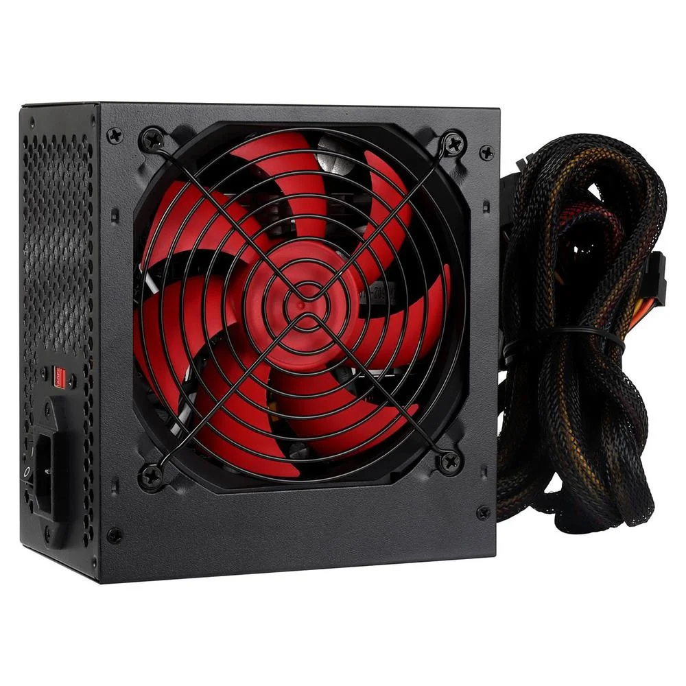 Imagem 2 de 5 do produto Fonte Atx Fortrek Crusader, 500w, Bivolt Manual, Cooler 120mm, Preto
