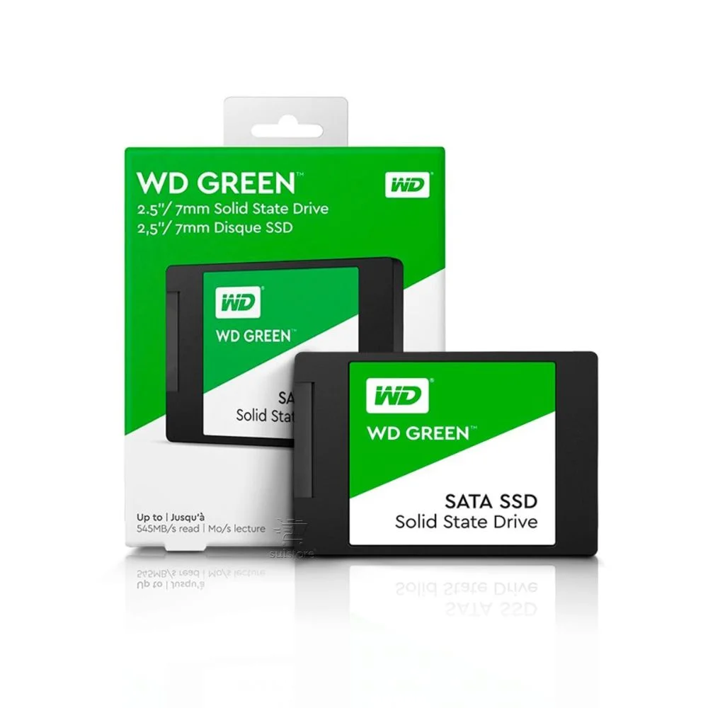 SSD WD Green 480GB, SATA 3, Leitura 545MB/s E Gravação 430MB/s - WDS480G2G0A