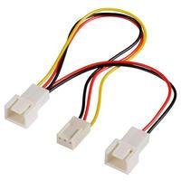 Cabo Molex Akasa Ak-fy320 Para Cooler Em Y Para 2 Coolers, 3 Pinos 2