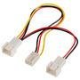 Cabo Molex Akasa Ak-fy320 Para Cooler Em Y Para 2 Coolers, 3 Pinos 3