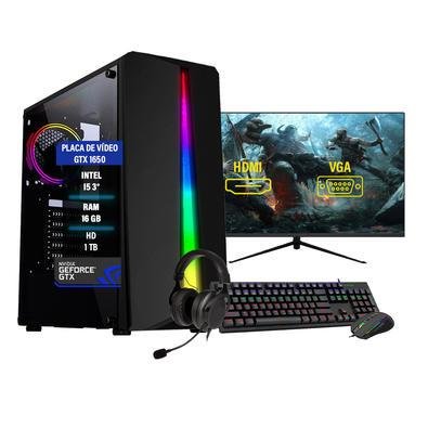 Computador Game Cpu Pc Intel I5 16gb Ssd 240gb Gforce Gtx