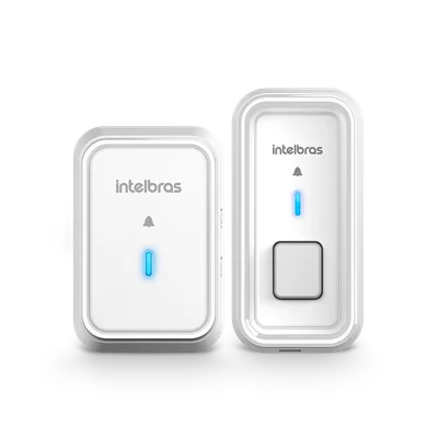 Campainha Sem Fio Intelbras Cib 101, Receptor, 100m, Bivolt, Branca