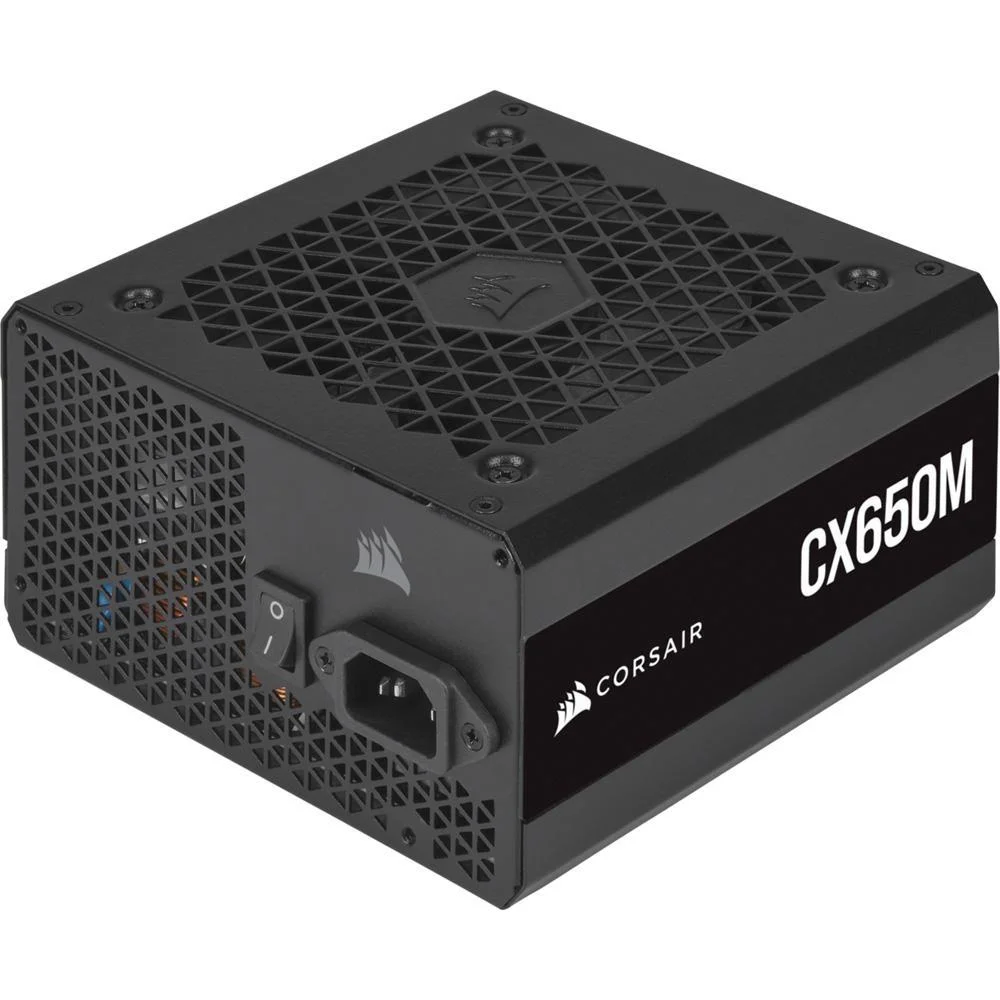 Fonte Corsair Gamer CX650M ATX, 650W, 80 Plus Bronze, Semi-Modular, Preto - CP-9020221-NA Fonte Corsair Gamer CX650M ATX, 650W, 80 Plus Bronze, Semi-Modular, Preto - CP-9020221-NA
