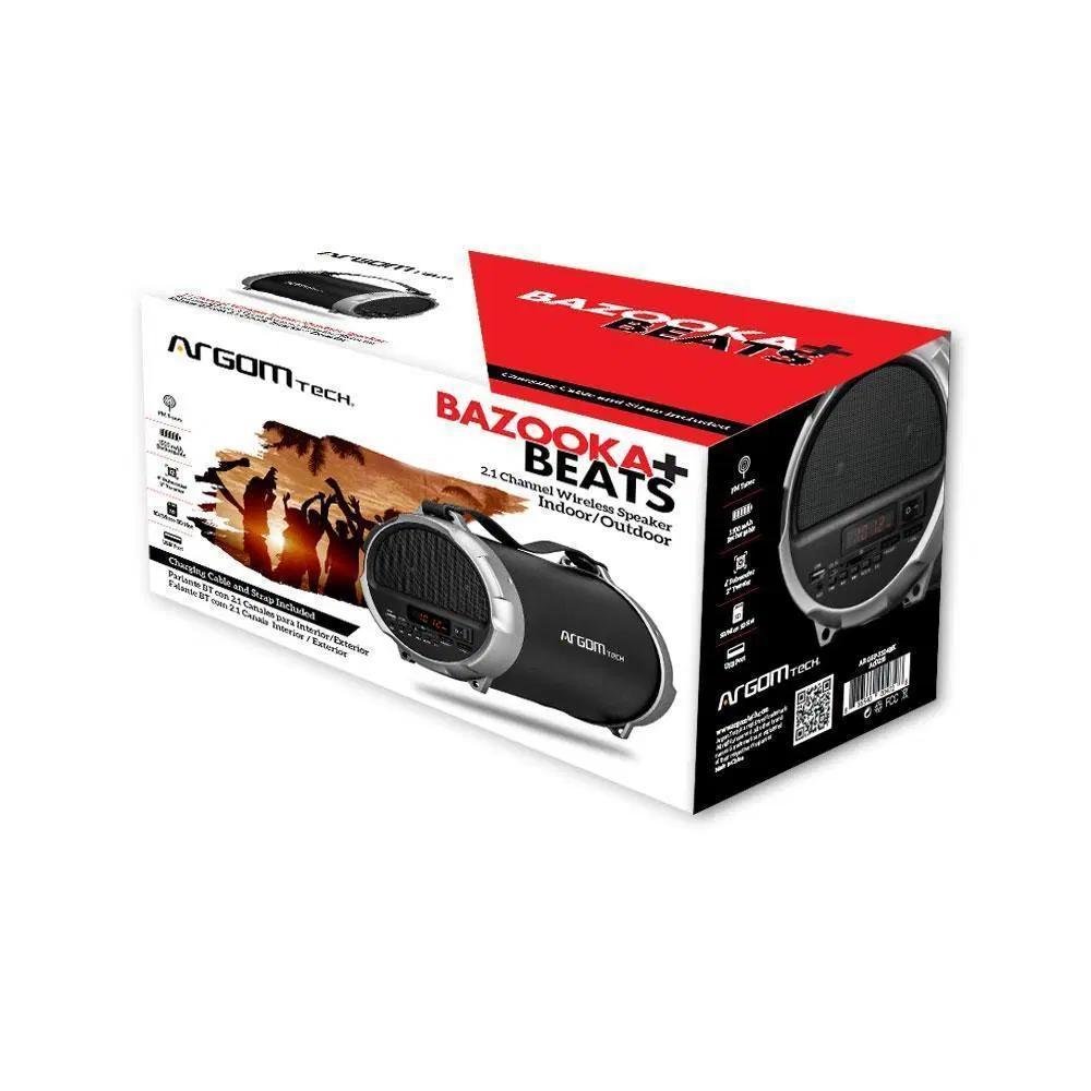 Imagem 3 de 3 do produto Caixa De Som Argom Bazooka+ Beats - Arg-Sp-3124bk