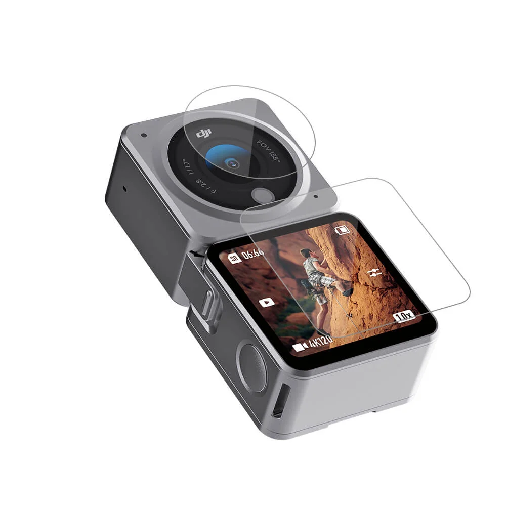 Imagem 2 de 5 do produto Película Vidro Temperado Para Dji Action 2 (dual-screen Combo) - Telesin