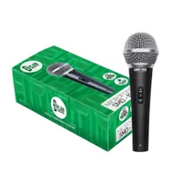 Microfone Dinâmico De Mão C/ Cabo 3m Dylan Smd-100 Cinza Chumbo