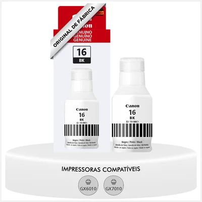 Refil De Tinta Gi-16 Preto 170ml  Canon