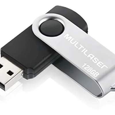 PENDRIVE TWIST PRETO 128GB - PD591