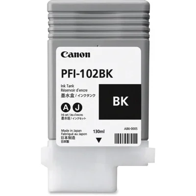 Cartucho Plotter Canon Pfi 102 Bk Preto