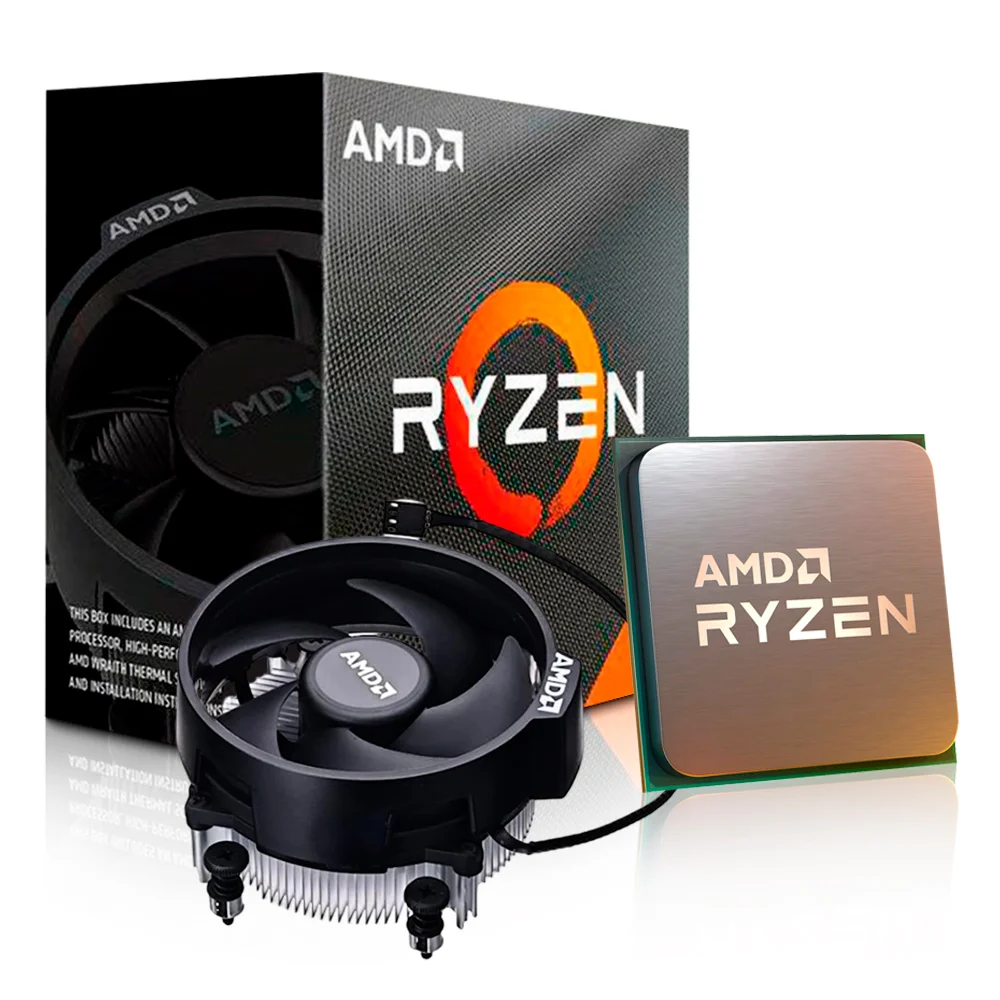 Processador AMD Ryzen 3 4100, 4.0GHz, Cache 6MB, AM4, Wraith Stealth, Sem Ví­deo Integrado - 100-100000510BOX 4