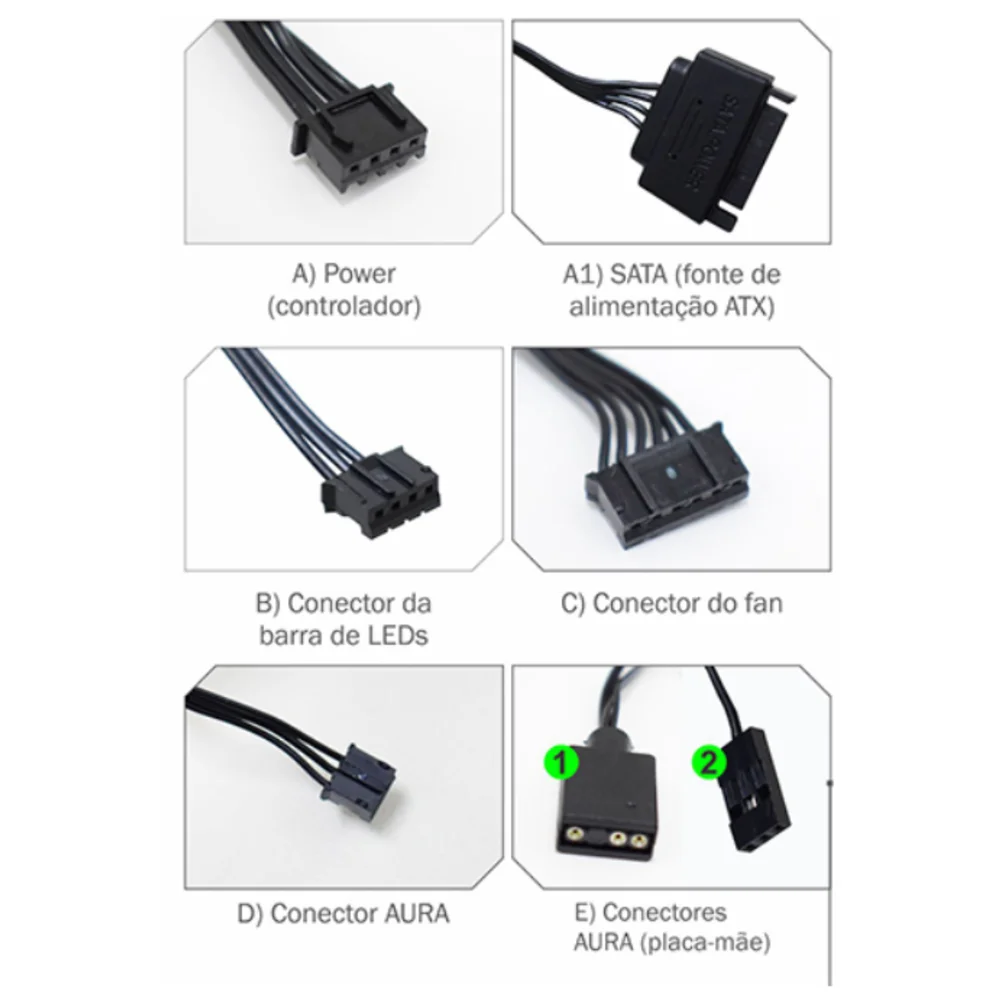 Imagem 3 de 5 do produto Kit Cooler FAN com 3 Unidades K-MEX Star, 120x120mm, ARGB