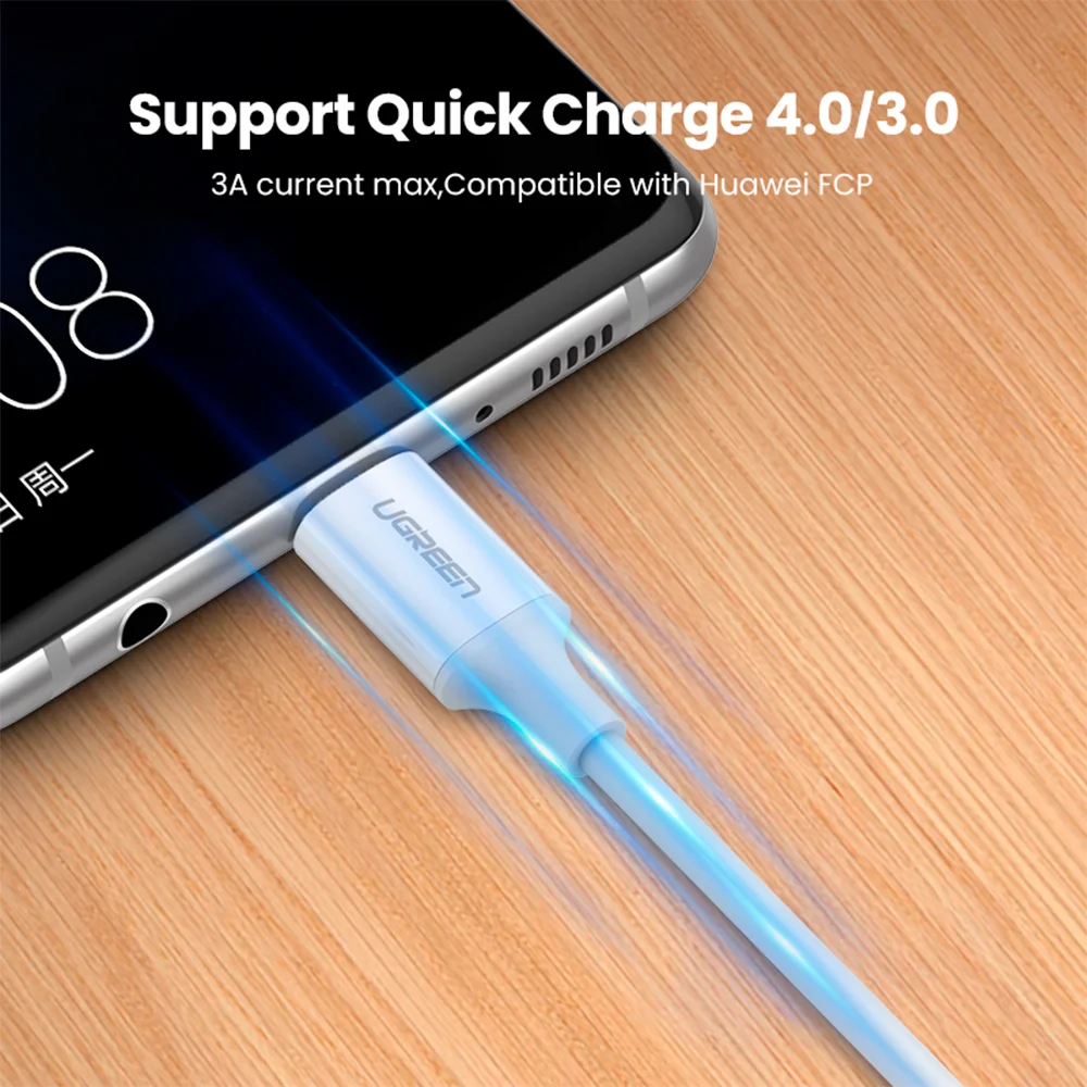 Imagem 4 de 5 do produto Cabo USB C Macho Ugreen Carregador Celular 60w Premium 1.5m