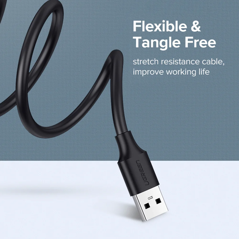 Imagem 4 de 5 do produto Cabo Extensor USB A 2.0 Ugreen 480mbps Extensão Premium 3m