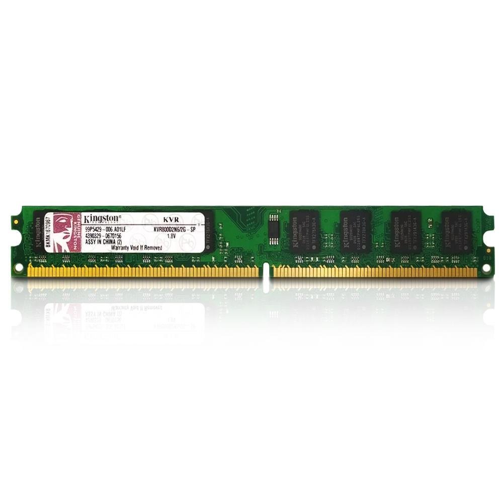 Memoria 2gb Ddr2 800 Cl 6 1.8v Desktop Kvr800d2n6/2g Kingston ...