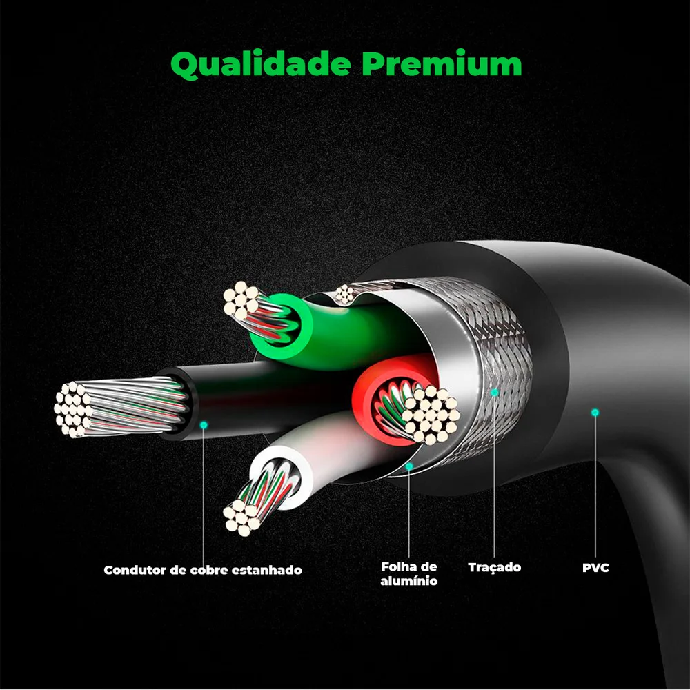 Imagem 4 de 5 do produto Cabo Adaptador Serial USB 2.0 Para Rs232 Db9 Ugreen 2m.