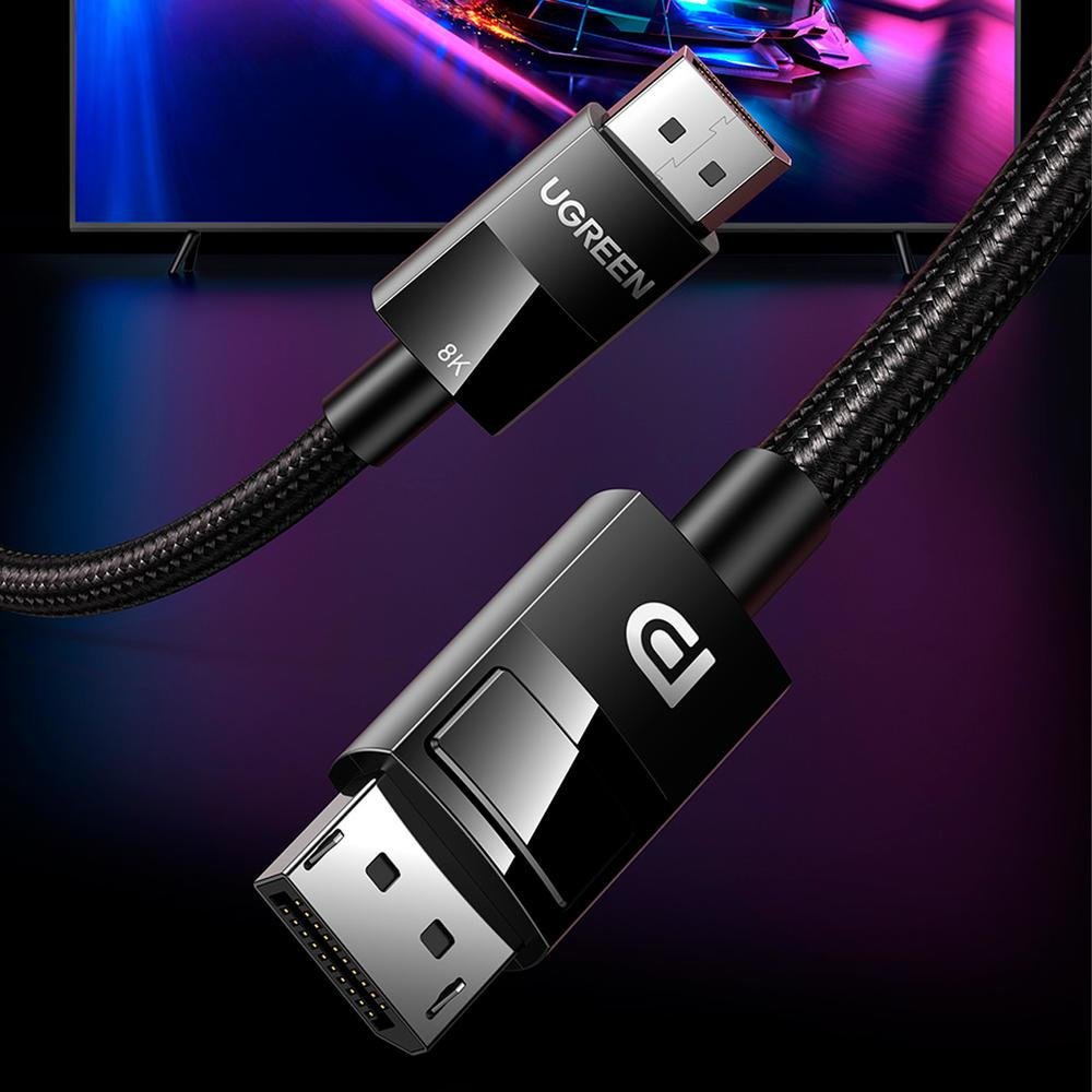 Cavo DisplayPort UGREEN 8K 60Hz - 2m, DP 1.4, Per PC, Monitor, TV, Proiettori - Foto 4