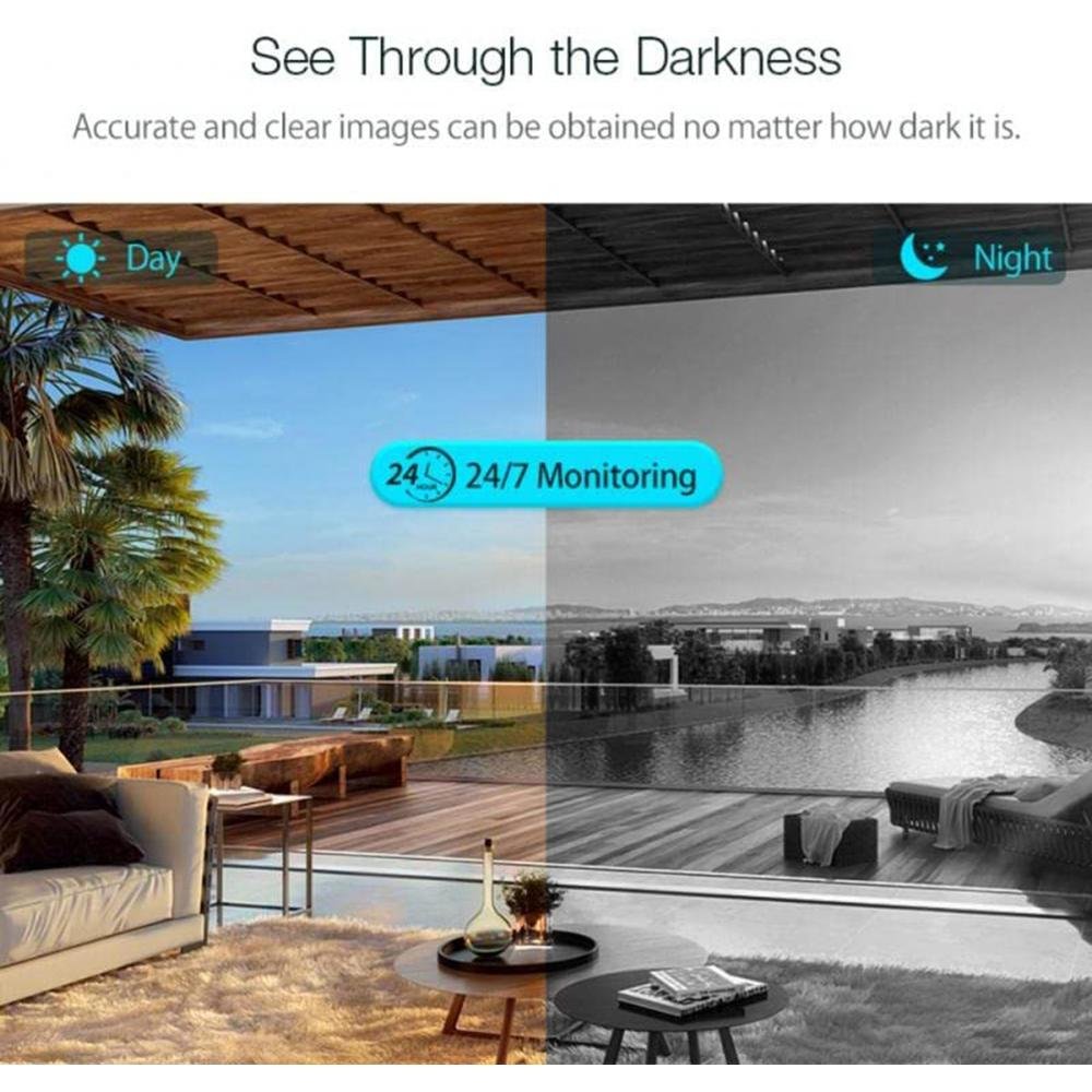 Imagem 2 de 5 do produto Câmera Jortan Lâmpada De Segurança Wifi, 1080p E27 Lente (mm) : 3.6mm, Com Visão Noturna Infravermelha