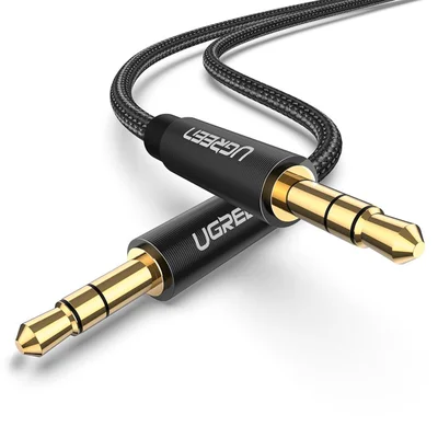 Cabo De Áudio Ugreen Av112 P2 3.5mm Macho 1m Preto