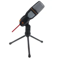 Microfone Mymax Condensador P2 Com Suporte De Mesa