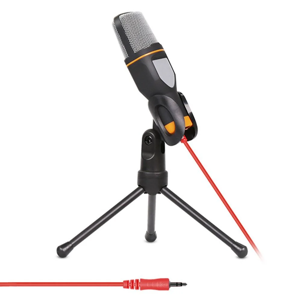 Imagem 2 de 3 do produto Microfone Mymax Condensador P2 Com Suporte De Mesa